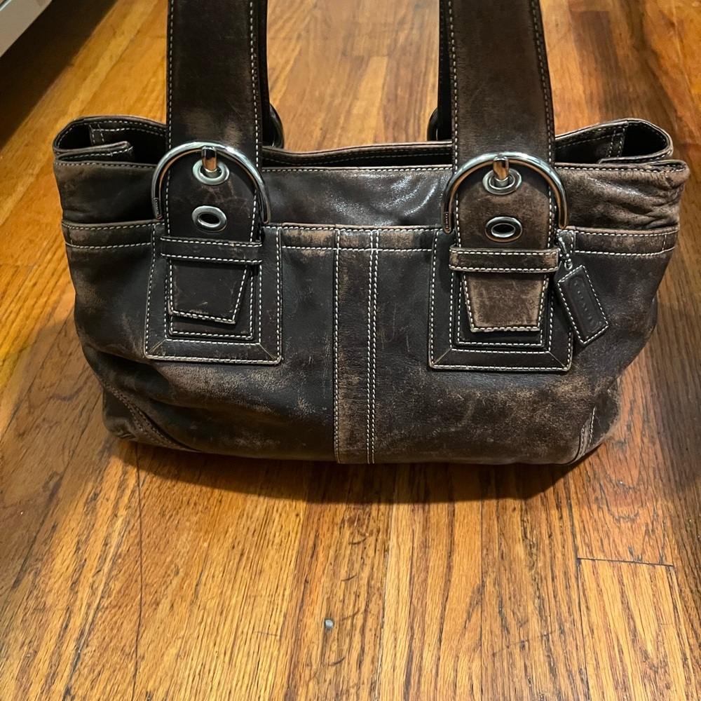 Coach Dark Brown Leather Women's Bag
